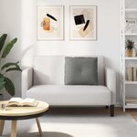 vidaXL Coussin de Dos Gris foncé 60 x 50 cm Tissu en microfibre