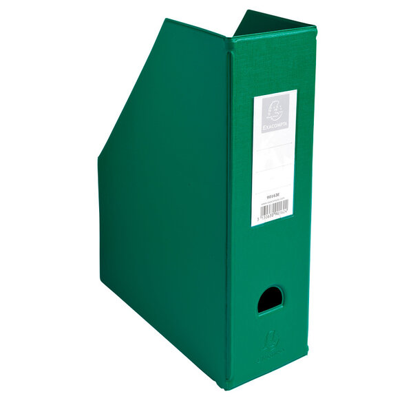 Porte revue Dos 100mm PVC Vert EXACOMPTA