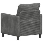 vidaXL Canapé Gris clair 76 x 81 x 87 5 cm Polyester