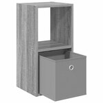 vidaXL Table de chevet avec tiroir Gris Sonoma 30 5 x 27 x 59 5 cm