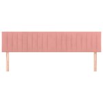 vidaXL Têtes de lit 2 Pièces Rose 90x5x78/88 cm Velours