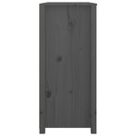 vidaXL Armoire latérale Gris 100x40x90 cm Bois de pin massif