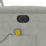 vidaXL Fauteuil inclinable de massage électrique gris clair