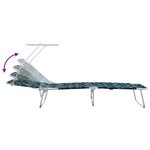vidaXL Transat 2-personne 2 Pièces Vert 58 x 188 x 77cm tissu