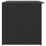 vidaXL Boîte de rangement de jardin noir 150x100x100 cm résine tressée