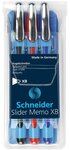 Stylo à bille Slider Memo Pte Extra Large basic Pochette 3 SCHNEIDER