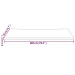 vidaXL Dessus de bureau blanc 100x50x2 5 cm bois massif de pin