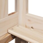 vidaXL Lit de jour avec toit sans matelas 90x200 cm bois massif