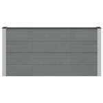 vidaXL Jardinière surélevée Gris 150 x 30 x 72 cm WPC et Aluminium