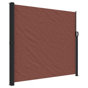 vidaXL Auvent latéral rétractable marron 180x500 cm
