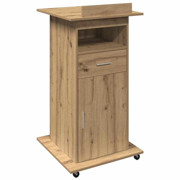 vidaXL Podium Chêne artisanal 55 x 55 x 107 cm Bois d'ingénierie