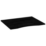 vidaXL Dessus de bureau marron foncé bois chêne massif rectangulaire