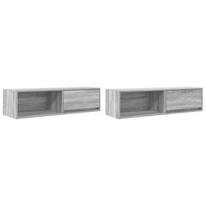 vidaXL Meubles TV 2 Pièces sonoma gris 100x31x25 5 cm bois d'ingénierie