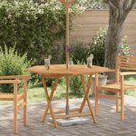 vidaXL Table pliable de jardin 110x110x75 cm bois massif de teck