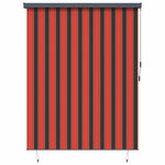 vidaXL Store Roulant Extérieur orange et marron 200 x 250 cm tissu