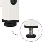 vidaXL Buffet haut blanc 68x39x111 5 cm acier