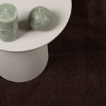 vidaXL Tapis de surface Rond HUARTE Marron Ø 200 CM Polyester