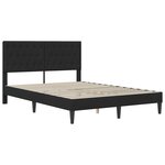 vidaXL Cadre de lit avec tête de lit Noir 120 x 190 cm Velours
