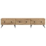 vidaXL Meuble TV 147 x 34 5 x 30 cm Chêne artisanal Bois d'ingénierie