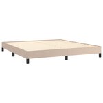 vidaXL Cadre de lit Cappuccino 160x200 cm Similicuir