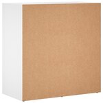 vidaXL Buffets 2 Pièces blanc 79x38x80 cm bois d’ingénierie