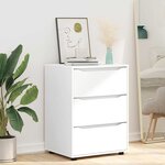 vidaXL Armoire de rangement Blanc 60 x 48 x 81 cm Bois d'ingénierie