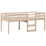vidaXL Lit haut sans matelas 90x200 cm bois de pin massif