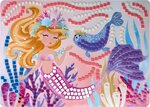 Jeu créatif - Mosaïques à coller - 5 tableaux sirènes - Dès 5 ans - Loisirs créatifs