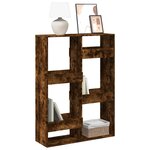 vidaXL Bibliothèque chêne fumé 100x33x135 cm bois d'ingénierie