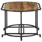 vidaXL Table basse 110x55x40 cm bois massif de récupération