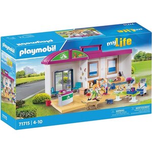 PLAYMOBIL 71715 - My Life Clinique vétérinaire à emporter