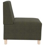 vidaXL Unité de Sofa Modulaire Sans Accoudoirs Vert armée