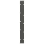 vidaXL Pieds de table à manger Anthracite 2 pièces 80 x (72-73) cm Acier