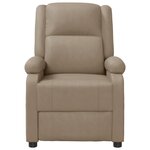vidaXL Fauteuil de massage Cappuccino Similicuir