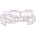 vidaXL Ensemble de canapés d'extérieur 6 pc Blanc et anthracite