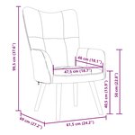 vidaXL Chaise de relaxation Rouge bordeaux Velours