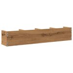 vidaXL Étagère murale à CD chêne artisanal 100x18x18cm bois ingénierie
