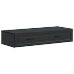 vidaXL Table d'appoint murale Noir 87 5 x 34 5 x 17 cm