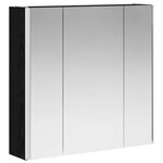 vidaXL Armoire Miroir de Salle de Bain Chêne noir