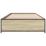 vidaXL Cadre de lit sans matelas chêne sonoma 75x190 cm