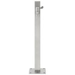 vidaXL Colonne à eau de jardin carrée Acier inoxydable 65 cm
