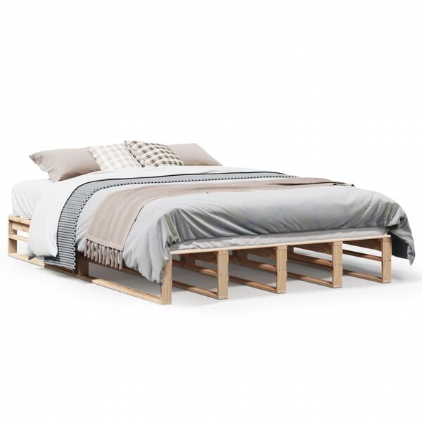 vidaXL Cadre de lit sans matelas 140x200 cm bois massif de pin