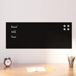 vidaXL Tableau noir magnétique mural Noir 100x40 cm Verre trempé