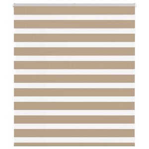 vidaXL Store zèbre marron sable largeur du tissu 130 9 cm polyester