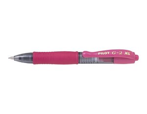 Mini Stylo roller Encre gel G2 XS7 PIXIE Tracé 0,4 mm (Bille 0,7mm) Rose PILOT