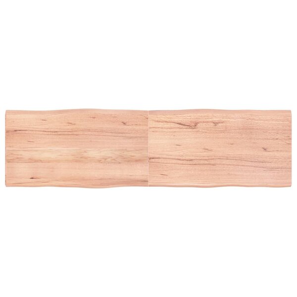 vidaXL Dessus de table bois massif traité bordure assortie