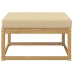 vidaXL Pouf d'Extérieur Polyester Blanc