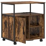 vidaXL Cabinet avec Station de Charge Chêne fumé 61 x 46 x 67 cm