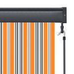 vidaXL Store roulant d'extérieur 120x250 cm Jaune et bleu