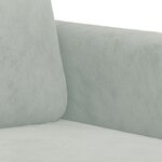 vidaXL Ensemble de canapés 2 Pièces avec coussins gris clair velours
